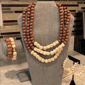 Beautiful necklace bracelets earrings